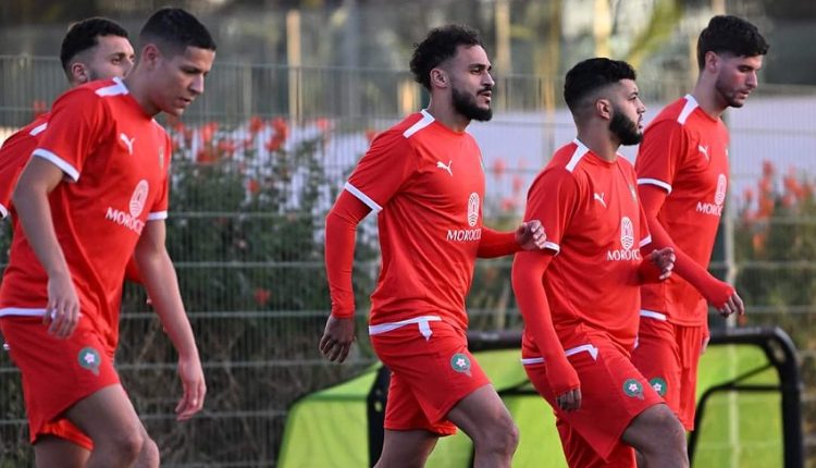 الاستعدادات للكان لاعبي منتخب المغربي